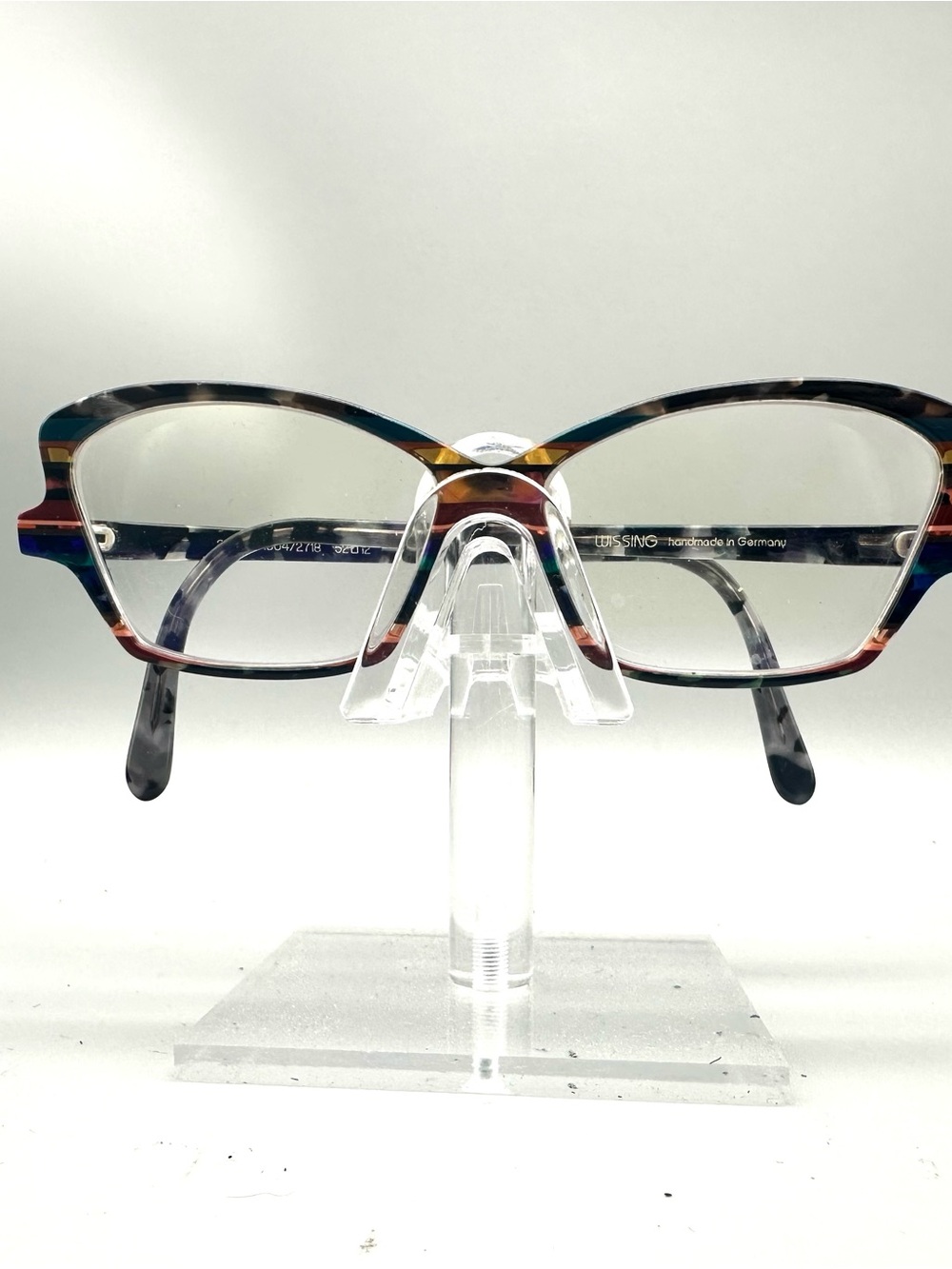Wissing Handmade in Germany Multi Color Striped Eyeglass Frames 2848 52-12 1304